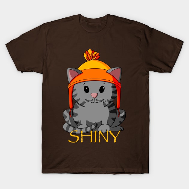 Shiny Tabby Cat T-Shirt by Alisha Ober Designs